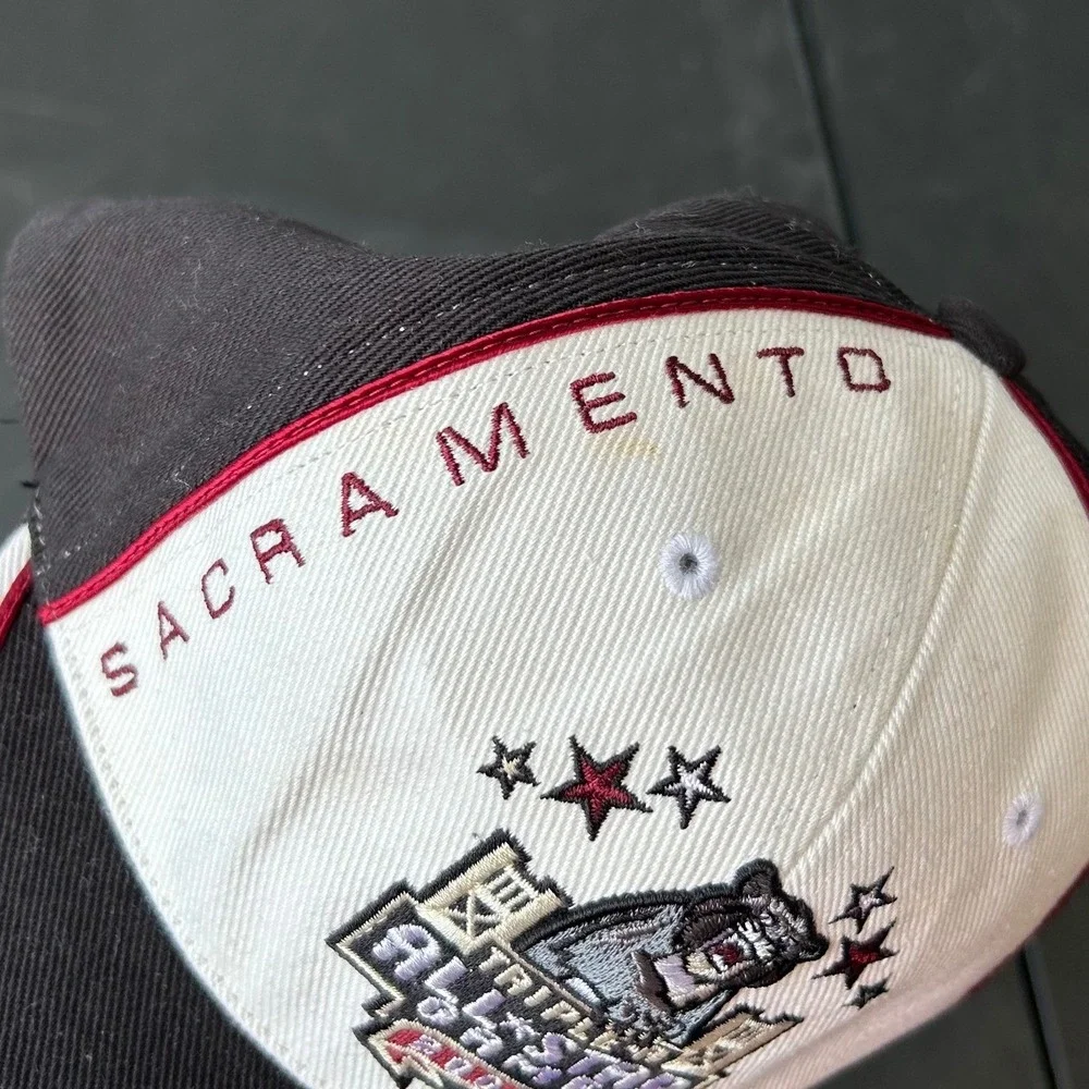 Sacramento Triple A All Star Game 2006 Baseball Cap Hat Black White Red BC Logo